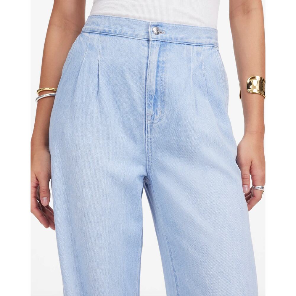Madewell Light Blue Denim Wide Leg Jeans - Picture 5 of 13